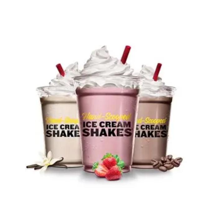 vanilla 12 oz Hand Scooped Ice Cream Shake