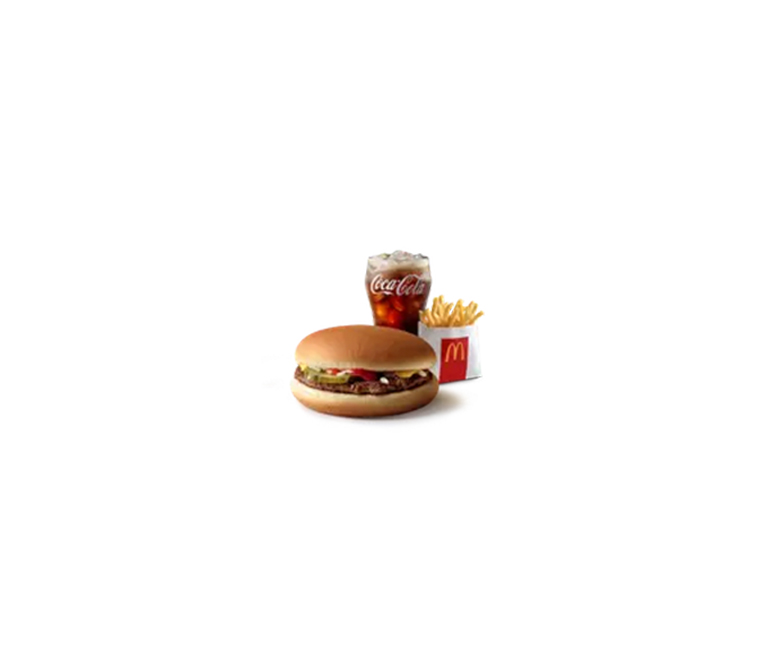 Beef Burger with Fries and Drink